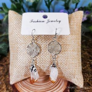 Citrine Dreamcatcher Earrings #11